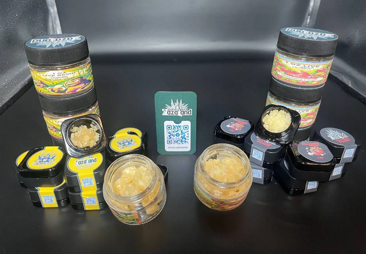 ZazaLand Live Resin Crumble – ZAZALAND COUNTER 🚬 ZazaLand Live Resin Crumble